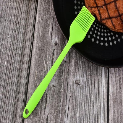 Silicone brush, Oil Brush for BBQ Kitchen Cooking Baking and Grilling (3 PCS,green)