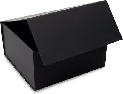 Prime Line Packaging Christmas Gift Boxes, Holiday Gift Boxes with Lids for Presents, Large Black Gift Box for Small Business Wrap, Weddings, Birthdays, Events, Bulk, 12x12x6, 15 Pack