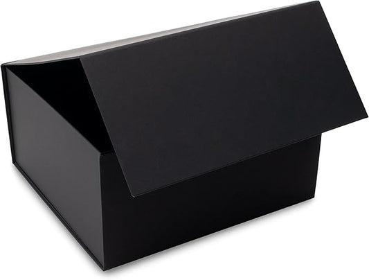 Prime Line Packaging Christmas Gift Boxes, Holiday Gift Boxes with Lids for Presents, Large Black Gift Box for Small Business Wrap, Weddings, Birthdays, Events, Bulk, 12x12x6, 15 Pack