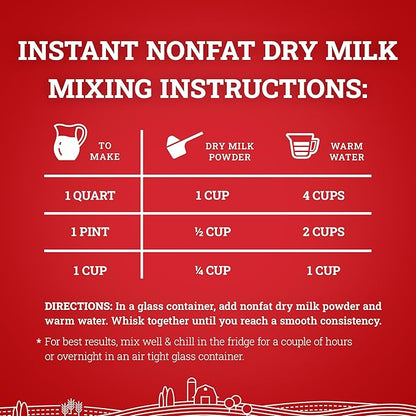 Hoosier Hill Farm Instant Nonfat Dry Milk Powder, 25LB (Pack of 1)