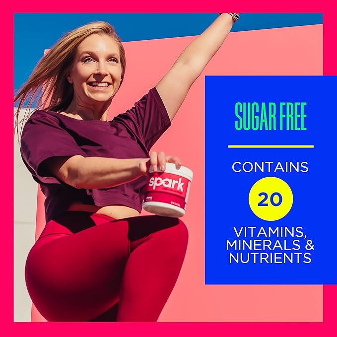 AdvoCare Spark - Energy Drink Mix - Vitamin & Amino Acid Supplement - Supports Energy & Focus - Portable Immune Support - Sugar-Free - Cherry, (10.5 oz)