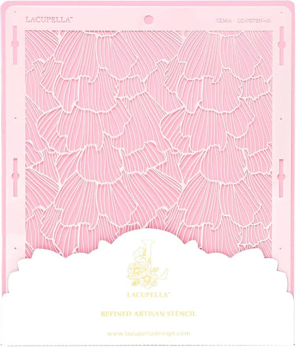 Cake Decorating Stencil for Tall Buttercream Cake, Royal Icing, Ganache, Paint, Airbrush (IZMA)