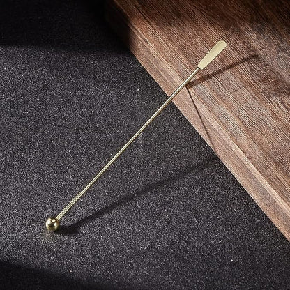 10 pcs Stainless Steel Coffee Beverage Stir Sticks Cocktail Stirrers Drink Swizzle Stick 7.4" Swizzle Stick Picks Tools Gold