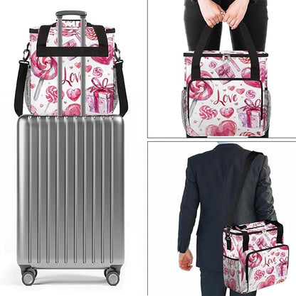 Coffee Maker Travel Bag Compatible with Keurig K-Mini, K-Mini Plus, Nespresso Vertuo or Other Accessories, Portable Coffee Maker Case with Shoulder Strap for Travel(Bag Only)