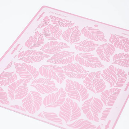 Large Cake Decorating Stencil (Merida) Falling Leaves Pattern