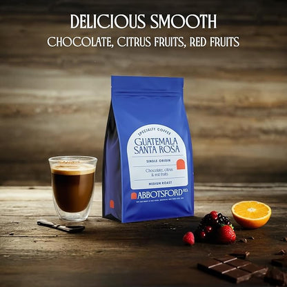Guatemala Santa Rosa Whole Bean Medium Roast Coffee, 12 oz Specialty Bag, Flavored Whole Bean Coffee with Chocolate, Citrus & Red Fruit Notes, Perfect for Enthusiasts