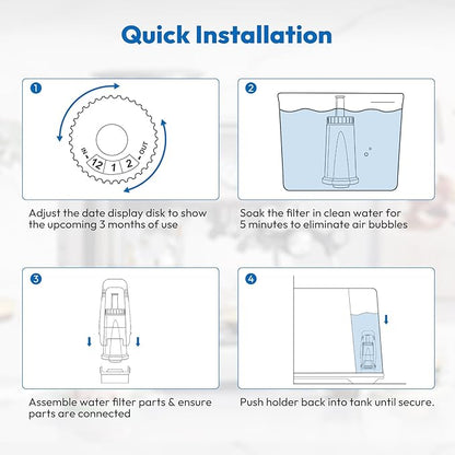 6 Pack Replacement Water Filter for Breville Espresso Machine Barista Pro BES878, Barista Touch Bes880, Oracle Touch BES990, Oracle BES980, Dual Boiler BES920 Bambino ClaroSwiss Sage, BES008WHT0NUC1