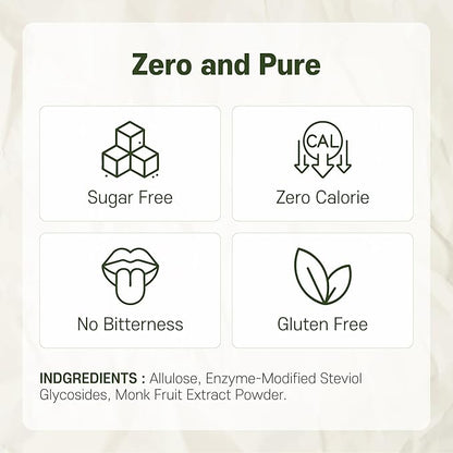 MONKSHUSHU Allulose Syrup 18.7 Fl Oz - Allulose 99.692%, Keto Diet, Vegan friendly, Stevia Blend Thin Syrup, Zero Calorie Sugar Substitute, Monk Fruit, Gluten Free, 0g Net Carbs, Non-GMO