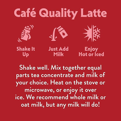 STASH Double Spice Chai Latte - Dairy Free Plant Based Tea Concentrate - Caffeinated - 32 fl oz, 5 Servings (Pack of 6)
