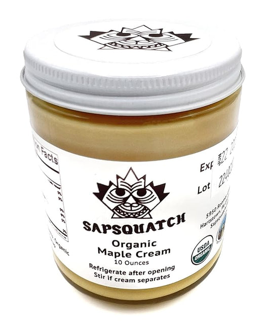 Sapsquatch Organic Maple Cream - 20 Ounces - Pure Maple Cream Butter Spread