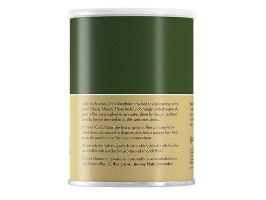 Cafe Altura Organic Coffee, Fair Trade Dark Blend, Ground Coffee, 12 Ounce Can