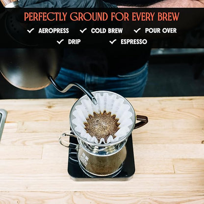 Brazil Oberon Ground Coffee, Medium Light Roast Ground Coffee with Orange Spice & Cocoa, 12 oz Brazilian Coffee Bag, Single Origin from Cerrado, Specialty Coffee for a Bright, Flavorful Brew