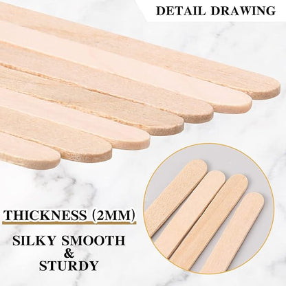 2000 Pcs Individually Wrapped Wooden Coffee Stirrers, Disposable Coffee Stir Sticks Round End Sticks Bulk Wood Stirrers for Cocktail Hot Drinks Restaurant Bar Home Office (7.5 Inch)