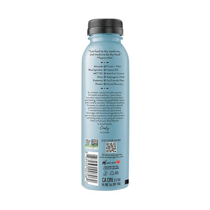 Remedy Organics Blue Essentials 12-Pack | Plant Based 8g Protein Shakes, Ready to Drink | USDA Organic, Gluten Free, Dairy Free, Soy Free