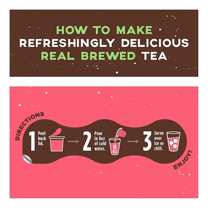 Promise Tea by Java House - Cold-Brewed Tea Concentrate Pods - Ethically Sourced - Hibiscus Lightly Sweet Tea - Pack of 12
