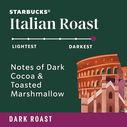 Starbucks Ground Coffee, Dark Roast Coffee, Italian Roast, 100% Arabica, 1 bag (18 oz)