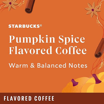 Starbucks Ground Coffee, Pumpkin Spice Flavored Coffee, 100% Arabica, Limited Edition, 1 Bag (17 Oz)
