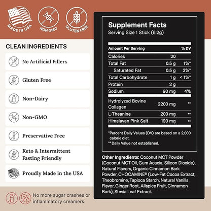 For Wellness The Good Stuff Focus – Mocha Coffee Booster | Nootropic Collagen Creamer with MCTs for Focus, Energy & Wellness | Non-Dairy, Keto-Friendly, 30 Servings