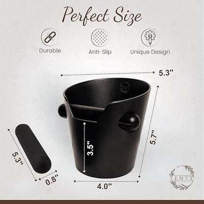 Espresso Knock Box, Espresso Machine Accessories, Coffee Espresso Accessories, Knockbox Espresso, Knock Box Espresso, Coffee Grounds Container Disposal, Espresso Knock Box and Tamp Station