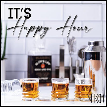 Vikko Shot Glasses, 2.75 Ounce Shot Glass Set of 12 Small Liquor and Spirit Glasses, Durable Tequila Shot Glasses For Alcohol and Espresso Shots
