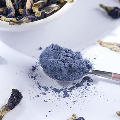 SXETBEAN Butterfly Pea Flower Powder | 3.5oz/100g Blue Food Coloring Powder | Butterfly Pea Powder for Cocktail, Smoothies, Baking | No Add Sugar
