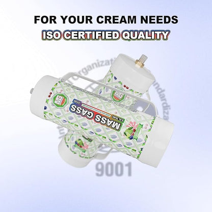 Whipped Cream Charger 3.3l Tanks,Mass Gass 2112g Whip Cream Chargers Cylinde,Food Grade 99.9%-Purity (1 Cylinder BOMB POP)