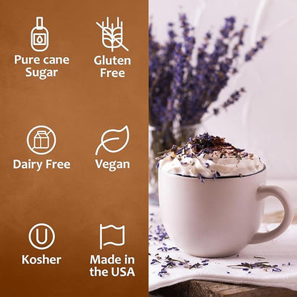 Syruvia Lavender Syrup for Coffee & Cocktails 25.4 Ounces Syrups for Coffee Drinks