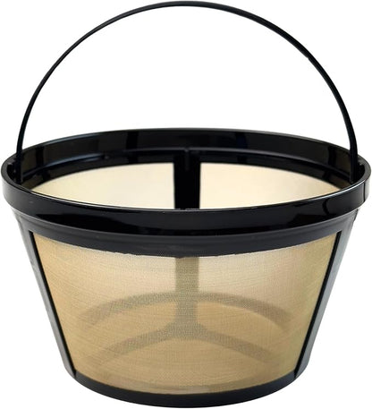 Reusable Coffee Filter, Eco - Friendly, Compatible with Mr. Coffee, Black+Decker, Cuisinart, Hamilton Beach and Other Standard 8-12 Cup Drip Coffee Makers, Replaces Paper, BPA Free (2 Pack)