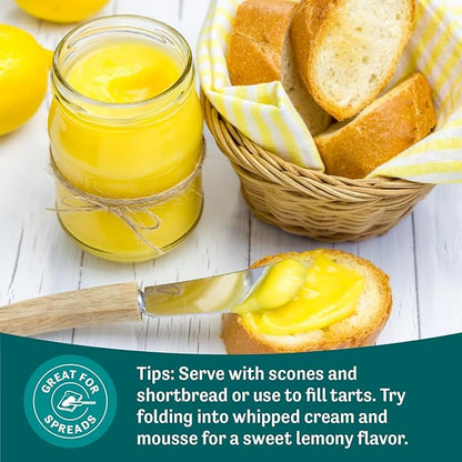 Judee's Lemon Curd and Mousse Mix, 1.5 lb - Gluten-Free and Nut-Free - Ideal Addition to Desserts and Baked Goods - With Easy-to-Follow Instructions – Made in USA