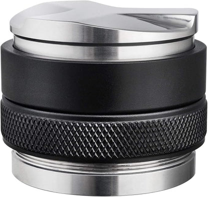 58mm Coffee Distributor and Tamper, Dual Head Coffee Leveler Fits for Portafilter, Increased Adjustable Depth- Professional Espresso Hand Tampers