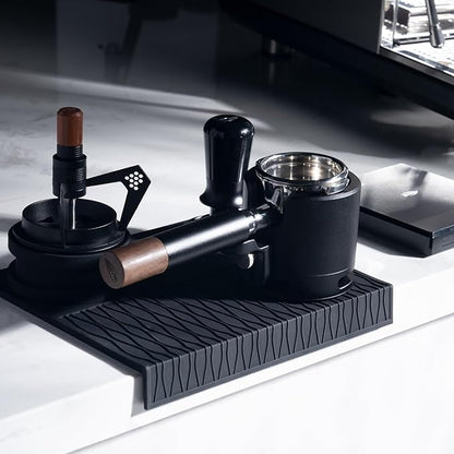 IKAPE 58MM Bottomless Naked Portafilter Black, Compatible with E61, Flair 58, ECM, Rocket, Sanremo, Synesso, Slayer, VBM Coffee Machines (Included 20g Capacity Filter Basket)