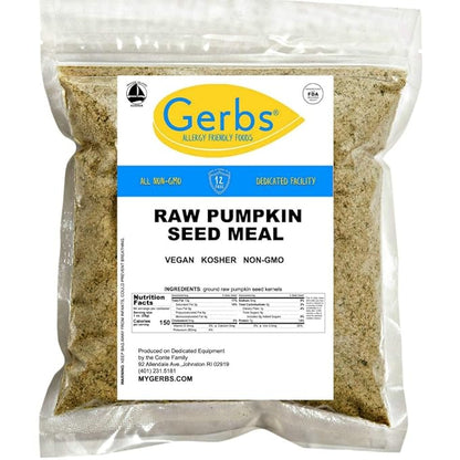 GERBS Pumpkin Seed Meal 4 LBS. Premium Grade | Freshly Harvested & Packaged in Resealable Bulk Bag | Non-GMO, Keto & Paleo | Heart healthy, Natural Sleep Aid & antioxidant rich | Gluten Peanut Free