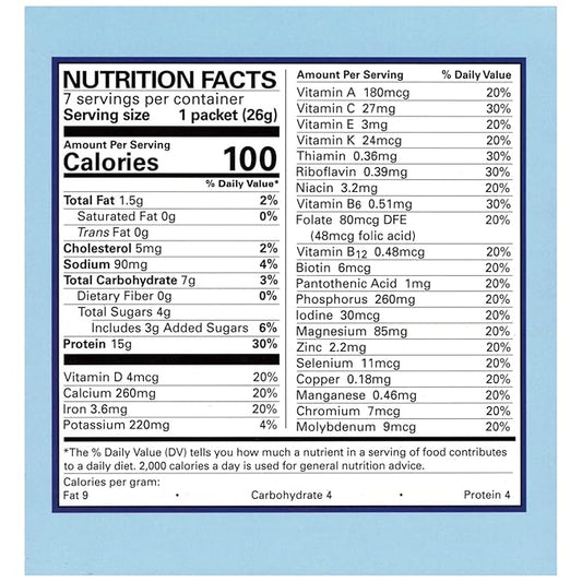 Nutmeg State Nutrition - Pudding or Shake, Low Calories, 15g Protein, Low Fat, 7 Servings Per Box (Vanilla)