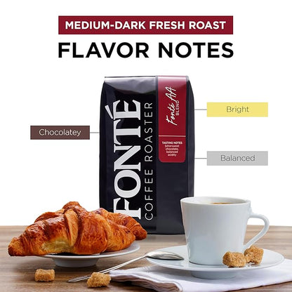 Fonte Coffee Roaster - Drip Coffee - Medium-Dark Fresh Roast - Roasted in Seattle - Single Origin - Bright, Chocolately, Balanced - 12 oz - Fonte AA