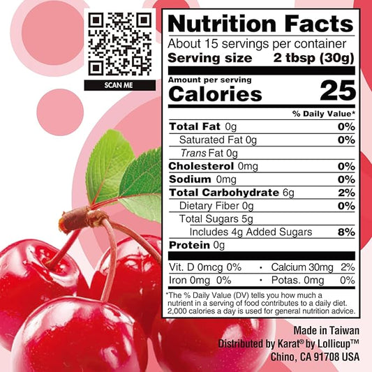 Tea Zone [1 Pound] Cherry Popping Pearls, Bursting Pearls for Teas, Shakes, Smoothies, Dessert Toppings