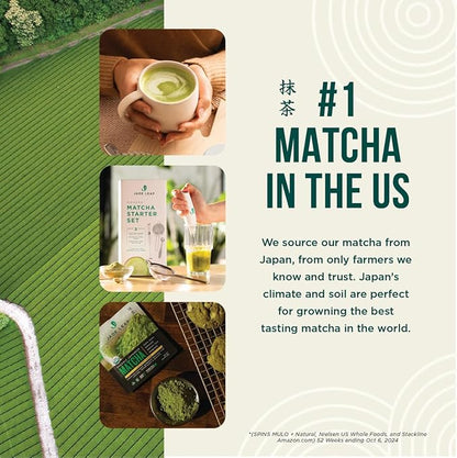 Jade Leaf Matcha Organic Premium Ceremonial Grade Matcha Green Tea Powder - Japanese - Culinary, Ingredient, Ceremonial Barista Teahouse, Latte, Collagen, 1.06 Ounce (Pack of 1), Ceremonial Teahouse Tin