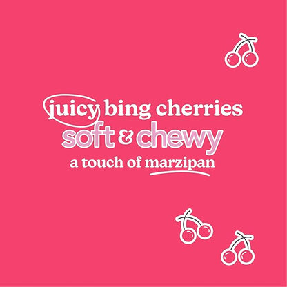 Love + Chew Superfood Soft Baked MINI Cookies, Cherry Almond Flavor, Plant Based Cookie Made With Chia Seeds, Almonds & Cherries for Kids and Adults, Vegan Snacks, Gluten Free, Paleo, Non GMO, 80 Pack