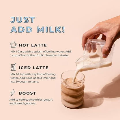 Blume Superfood Latte Nut Nog - Nut and Dairy Free Egg Nog Latte - Vegan, Organic & Gluten Free - 21 Servings100g