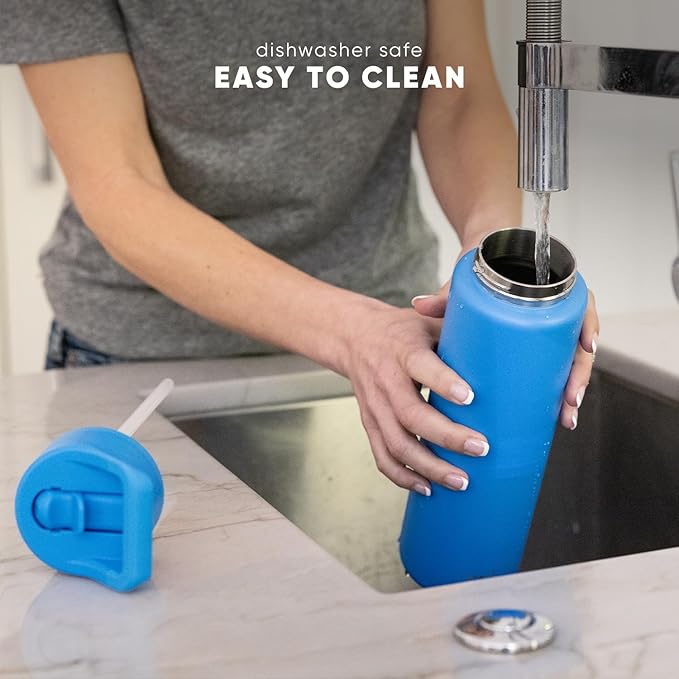 Simple Modern Father's Day Summit Water Bottle with Straw Lid | Vacuum Insulated Stainless Steel Metal Thermos | Reusable Leak Proof BPA-Free Flask for Sports Gym | 30oz, Golf Schematics
