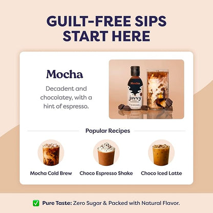 Javvy Coffee Concentrate - Cold Brew Coffee, Perfect for Hot or Iced Instant Coffees, Hot Drinks, Cold Brew Concentrate - Original & Mocha