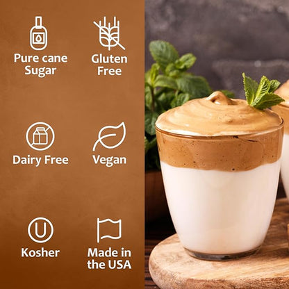 Syruvia Peppermint Syrup for Coffee 25.4 Ounces Peppermint Flavoring for Coffee