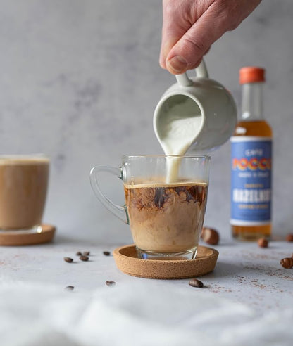Cafe Pocco Hazelnut Syrup 750ml Glass Bottle (1 Bottle, Hazelnut)