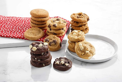 Mrs. Fields 72 Nibblers Bite-Sized Cookies Signature Tin - Assorted with 72 Nibblers Cookies in our 5 Classic Cookie Flavors
