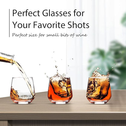 Zopeal 48 Pack Shot Glasses 3.25 oz Tequila Whiskey Tasting Glass Cups Small Liquor and Spirit Bar Shooter for Drinking Tasting Espresso Beer Juice