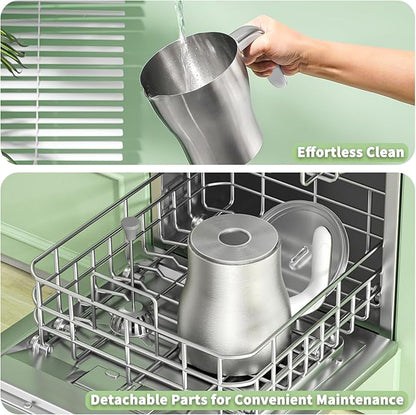 Maestri House Milk Frother, 21OZ Variable Temp and Froth Thickness Milk Frother and Steamer, Smart Touch Control Milk Warmer, Dishwasher Safe, Memory Function for Latte Cappuccino Hot Chocolate