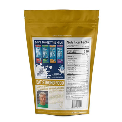 Rip's Big Bowl - PLANTSTRONG Banana Walnut Cereal (6-Pack) Non-GMO Whole-Grain Plant Based Oil Free Pack of 6 x 14oz Bags