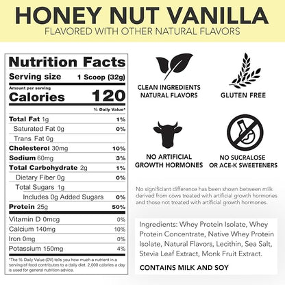 Naturally Flavored Rival Whey - Honey Nut Vanilla- 5lb