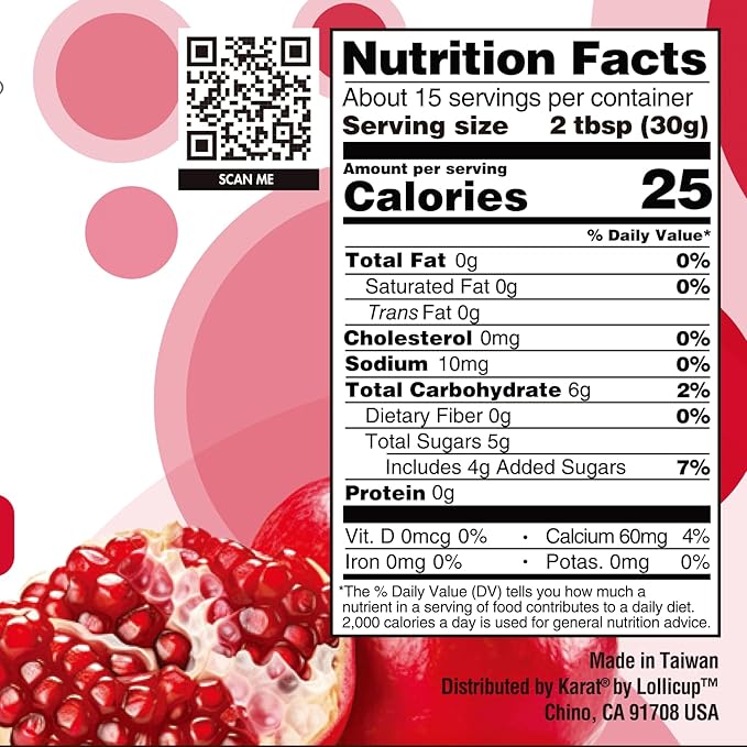 Tea Zone [1 Pound] Pomegranate Popping Pearls, Bursting Pearls for Teas, Shakes, Smoothies, Dessert Toppings