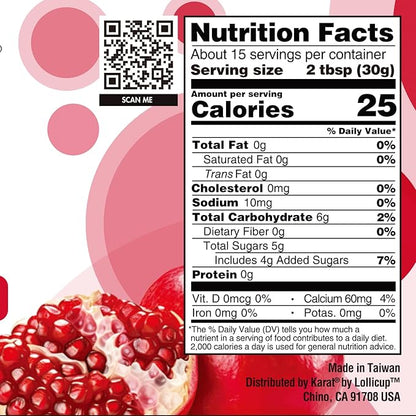 Tea Zone [1 Pound] Pomegranate Popping Pearls, Bursting Pearls for Teas, Shakes, Smoothies, Dessert Toppings