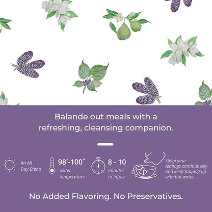 Tily Tea Perfect Pairing Herbal Tea - Mulberry Leaf Tea for Digestive and Gut Support - Caffeine Free - 10 Plastic-Free Tea Bags